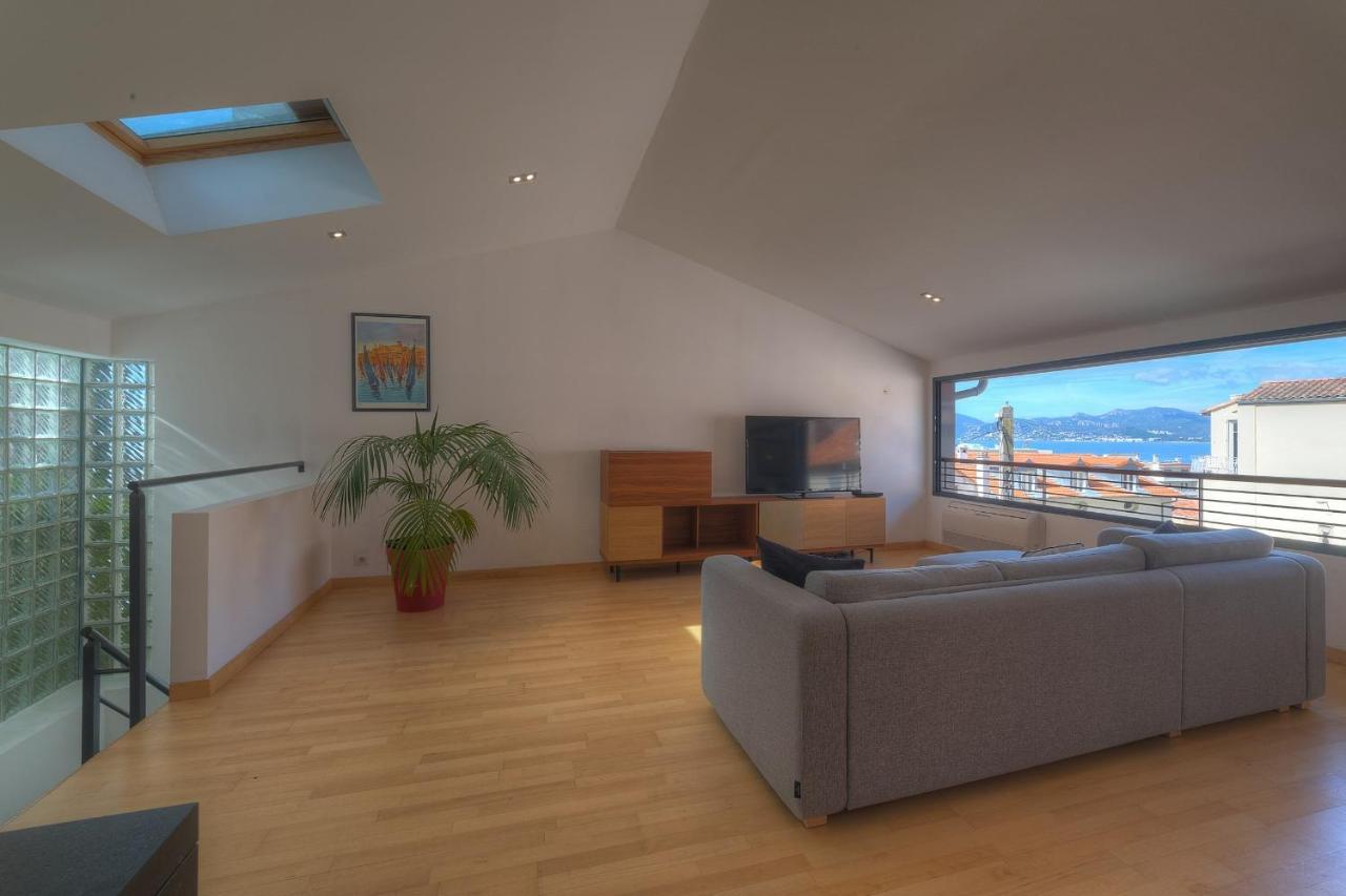 Immogroom - Beautiful Duplex - Sea View - Quiet - Ac - Wifi - Garage 칸느 외부 사진